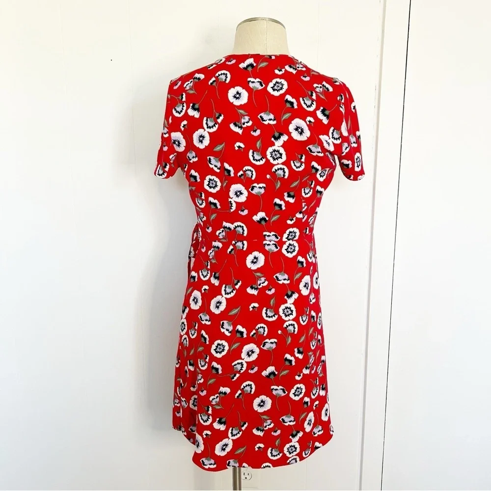J. Crew Printed‎ wrap dress Poppy Lilac Multi Size 0